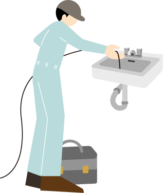 排水管トラブル解消イメージイラスト