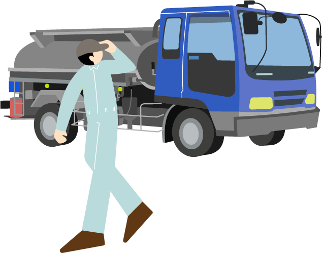 産業廃棄物収集・運搬イメージイラスト