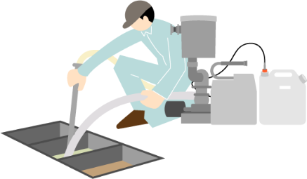 石鹸化衛生工法（グリピカ）イメージイラスト