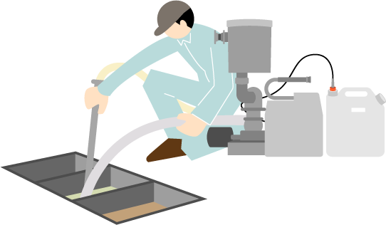 石けん化衛生工法（グリピカ）イラスト